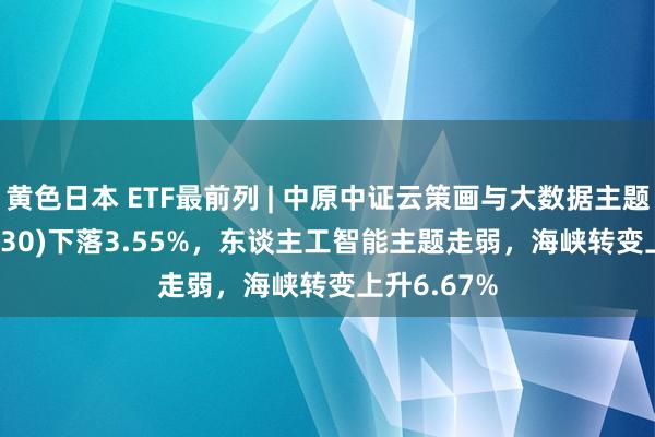 黄色日本 ETF最前列 | 中原中证云策画与大数据主题ETF(516630)下落3.55%，东谈主工智能主题走弱，海峡转变上升6.67%