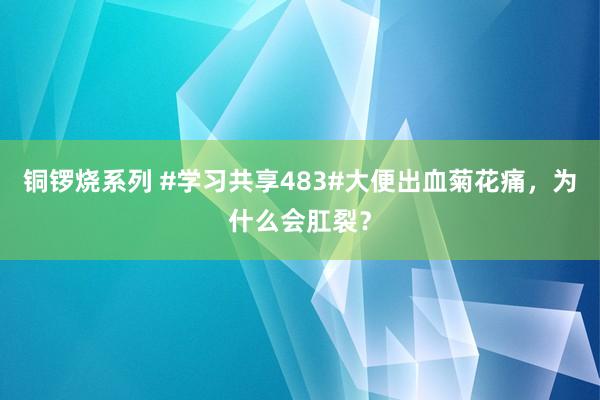 铜锣烧系列 #学习共享483#大便出血菊花痛，为什么会肛裂？