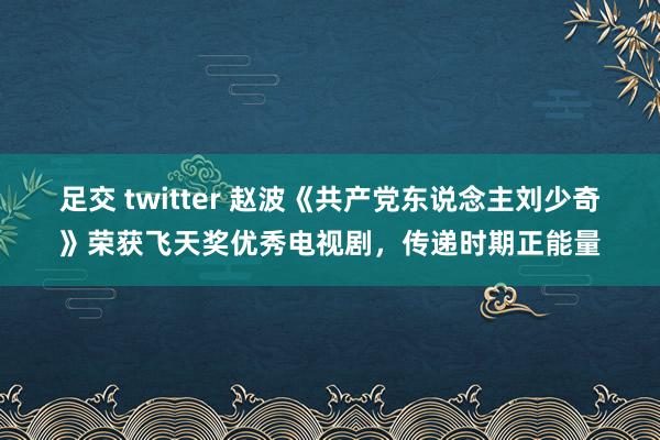 足交 twitter 赵波《共产党东说念主刘少奇》荣获飞天奖优秀电视剧，传递时期正能量